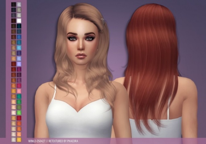 Sims 4 Wings OS0427 hair retexture at Phaedra
