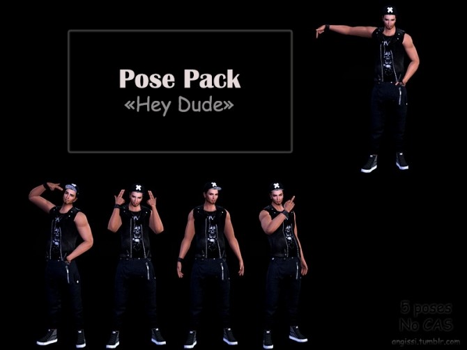 Sims 4 Pose pack at Angissi