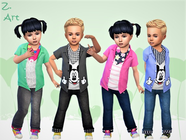 Sims 4 BabeZ 15 shirts by Zuckerschnute20 at TSR