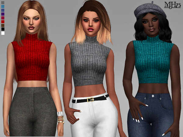 Sims 4 Shanice Top by Margeh 75 at TSR