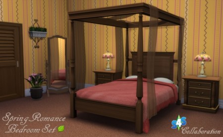 Spring Romance Bedroom Set Collaboration at Sims 4 Studio