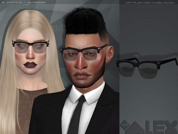 Sims 4 Elegance sunglasses by Mr.Alex at TSR