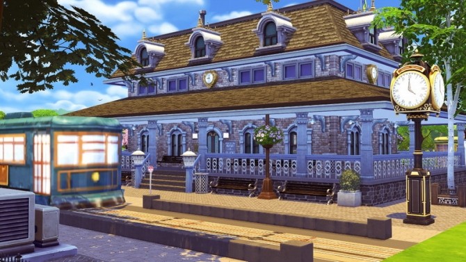 Sims 4 Newcrest Trolley Station at Jenba Sims