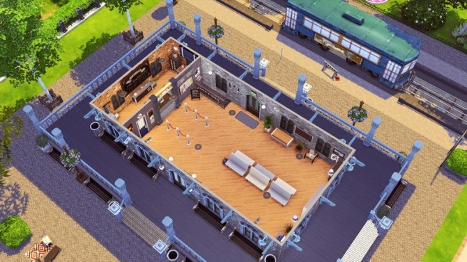 Sims 4 Newcrest Trolley Station at Jenba Sims