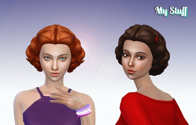 Sims 4 Lovely Curls Conversion at My Stuff