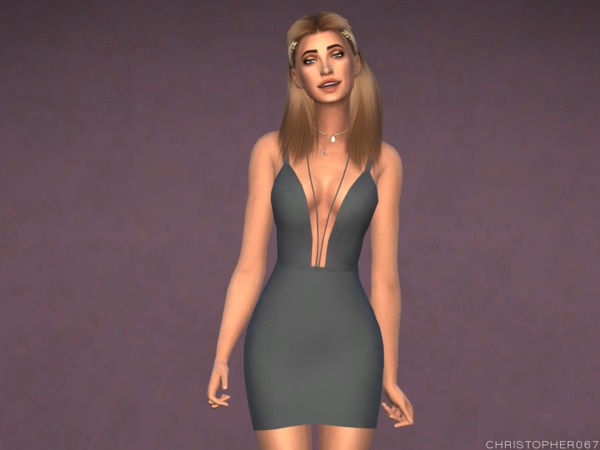 Sims 4 Nikita Dress by Christopher067 at TSR