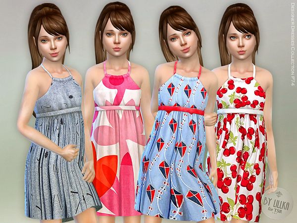 Sims 4 Designer Dresses Collection P74 by lillka at TSR