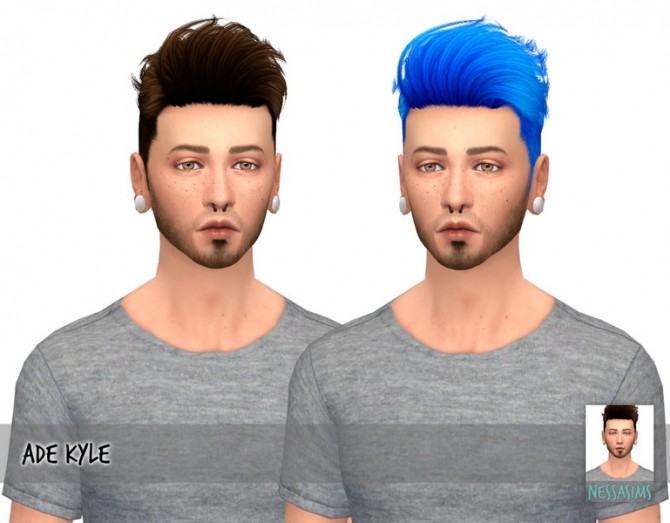Sims 4 Stealthic haunting + ade kyle + anto scream hair recolors at Nessa Sims