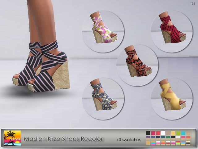 Sims 4 Madlen Kirza Shoes Recolor at Elfdor Sims