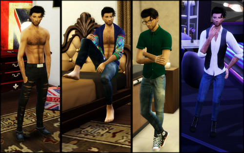 Sims 4 Male Skinny Jeans at Julietoon – Julie J