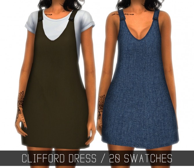 Sims 4 CLIFFORD DRESS at Simpliciaty