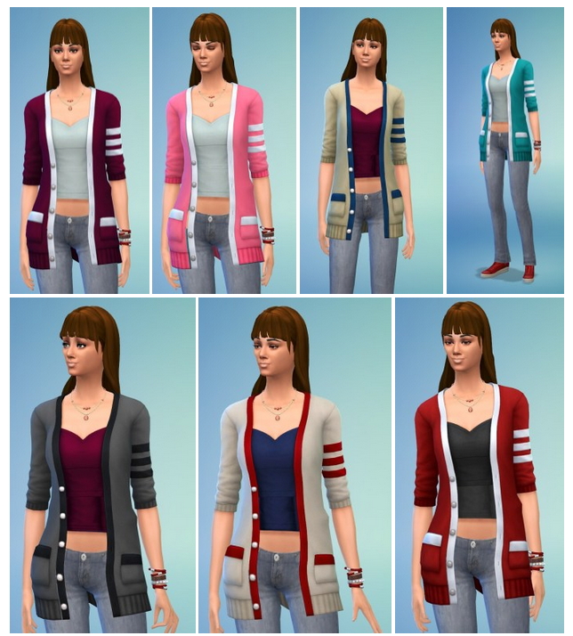 Sims 4 Bowling Jacket with Blue Jeans at Birksches Sims Blog