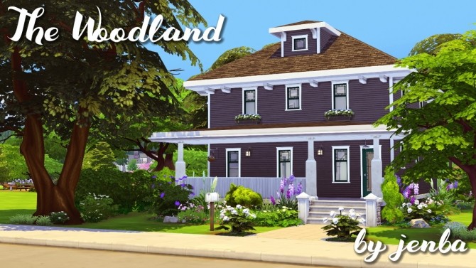 Sims 4 Woodland home at Jenba Sims