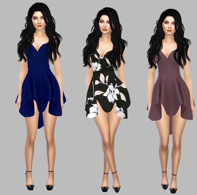 Sims 4 Fey Dress at Simply Simming