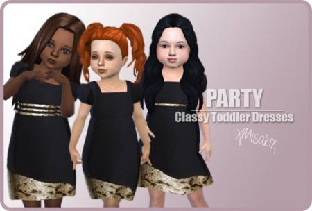 Toddlers Classy Dress at xMisakix Sims