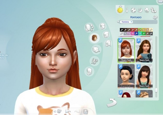 Sims 4 Natalie Hair for Girls at My Stuff