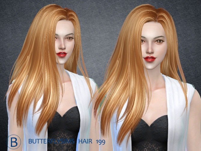 Sims 4 B fly hair 199 by YOYO (Pay) at Butterfly Sims