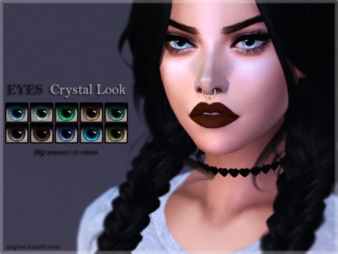 Sims 4 Crystal Look eyes at Angissi