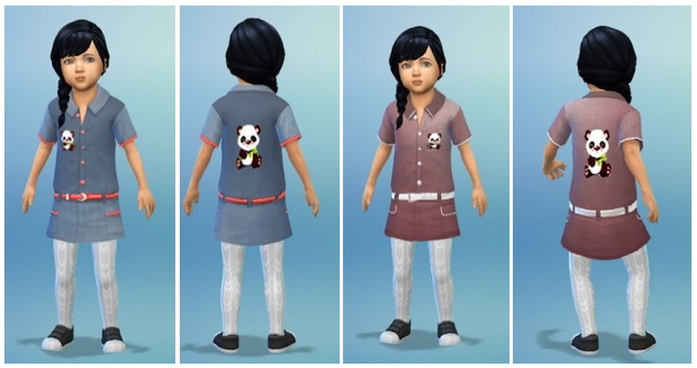 Sims 4 Denim Dress Toddler at Birksches Sims Blog
