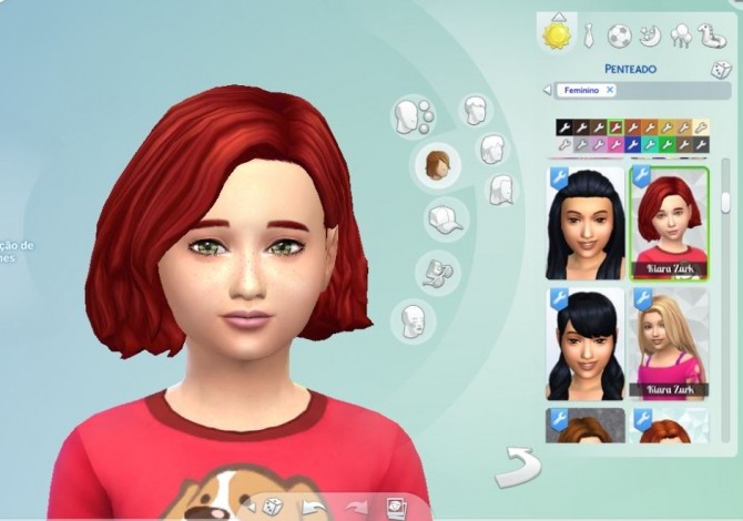 Sims 4 Amalia Hairstyle for Girls at My Stuff