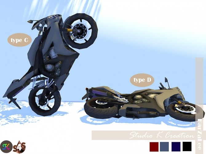 Sims 4 SKC Motorcycle 2 at Studio K Creation