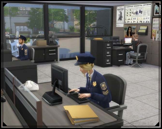 Sims 4 Willow Creek Police station at Nagvalmi