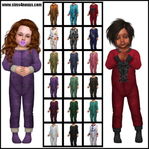 Jumper Jammies by Samantha Gump at Sims 4 Nexus » Sims 4 Updates