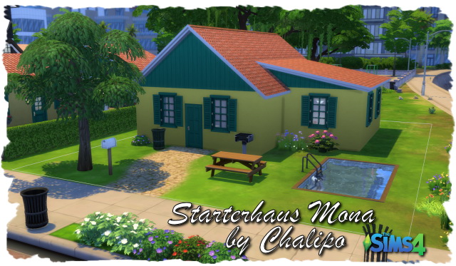 Sims 4 Mona starter house by Chalipo at All 4 Sims