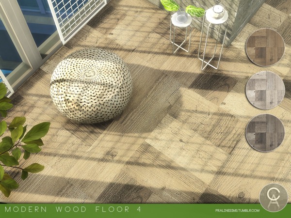 Sims 4 Modern Wood Floor 4 by Pralinesims at TSR