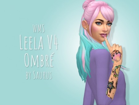 WMA Leela v4 Hair Ombre Recolour by SaurusSims at Mod The Sims