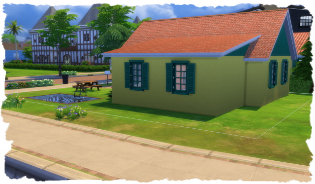 Sims 4 Mona starter house by Chalipo at All 4 Sims