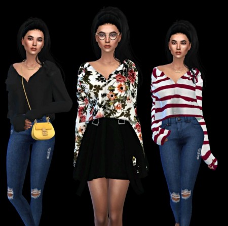 Mona Top at Leo Sims » Sims 4 Updates
