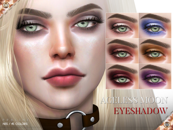 Sims 4 Ageless Moon Eyeshadow N55 by Pralinesims at TSR