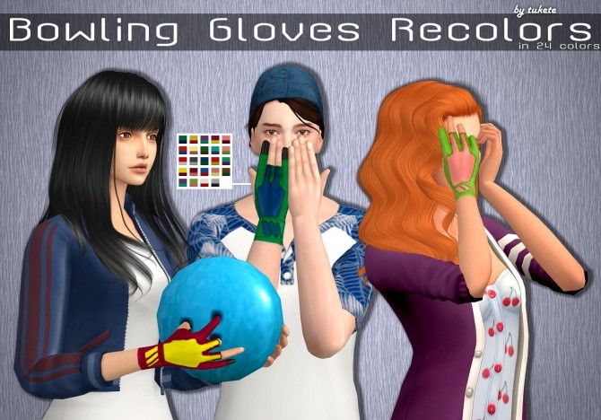 Sims 4 Bowling Gloves Recolors at Tukete