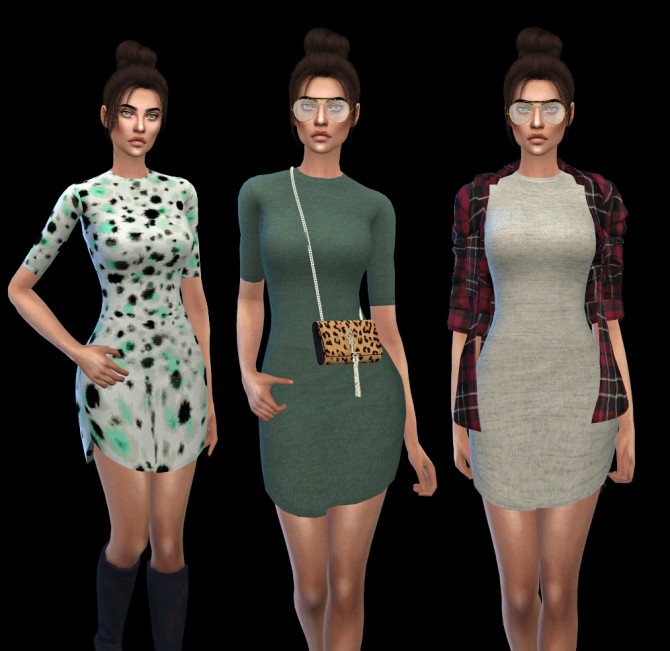 Sims 4 Tight Dress Rc at Leo Sims