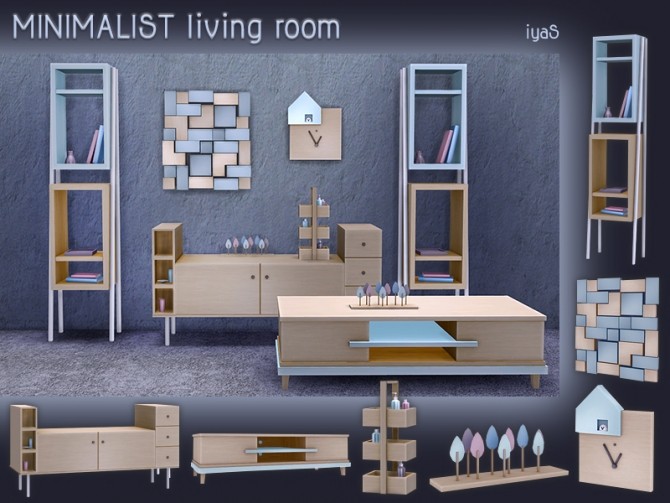 Sims 4 Minimalist Living Room at Soloriya
