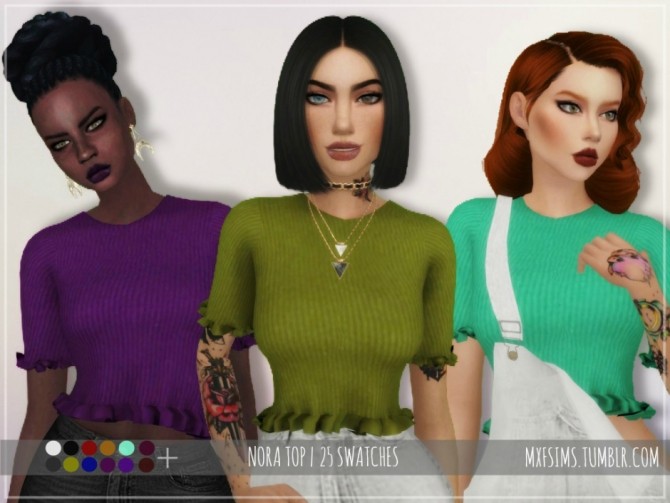 Sims 4 Nora top at MXFSims
