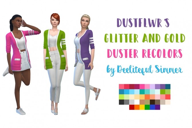Sims 4 Dustflwrs duster recolors at Deeliteful Simmer