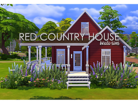Red Country House by koala-sims at TSR