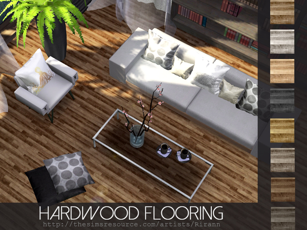 Sims 4 Hardwood Flooring by Rirann at TSR