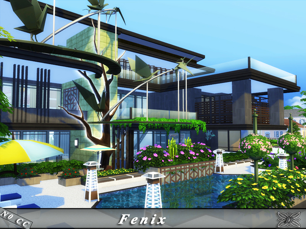 Sims 4 Fenix house by Danuta720 at TSR