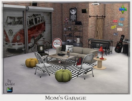 Mom’s Garage Living Room at Chicklet’s Nest