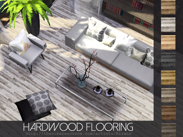 Sims 4 Hardwood Flooring by Rirann at TSR