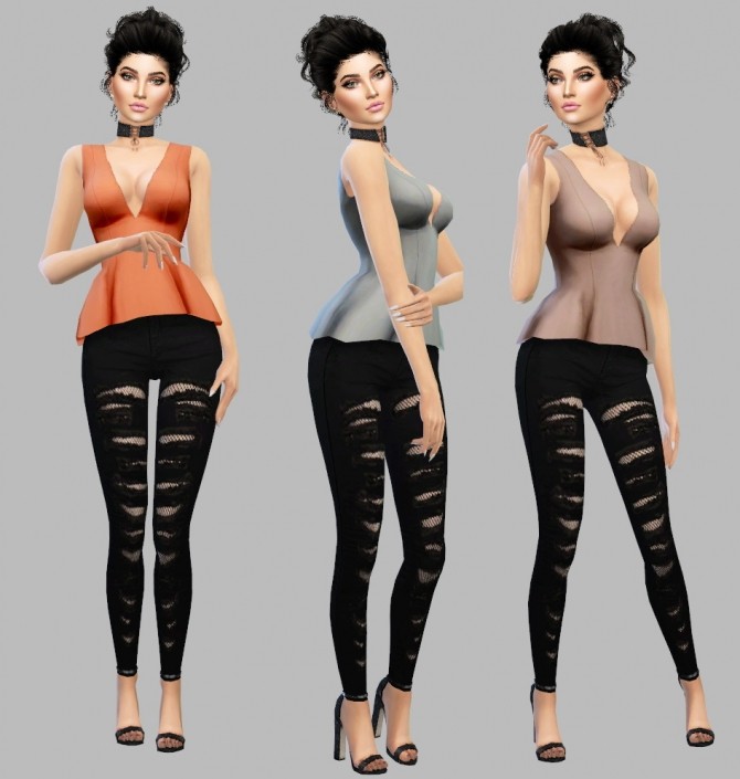 Sims 4 Clarice Top at Simply Simming
