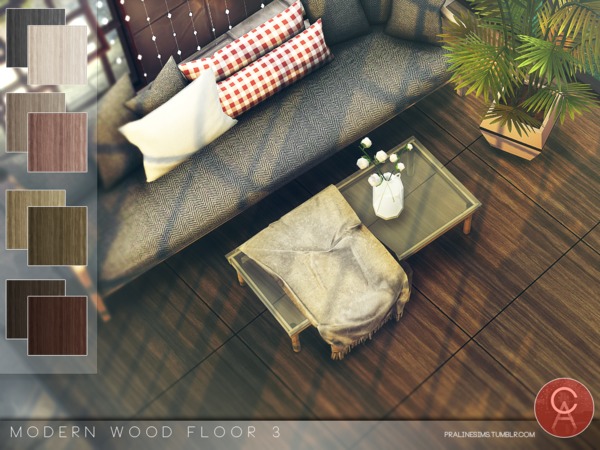 Sims 4 Modern Wood Floor 3 by Pralinesims at TSR