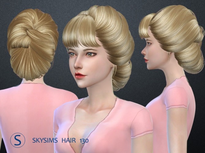 Sims 4 Hair 130 (Pay) by Skysims at Butterfly Sims