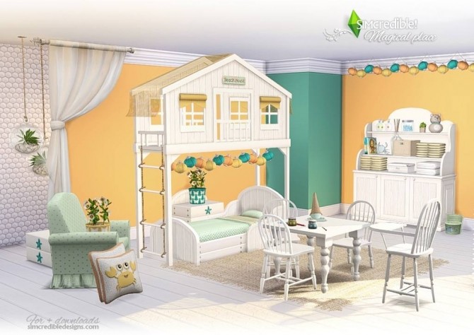Sims 4 Magical Place kids room at SIMcredible! Designs 4