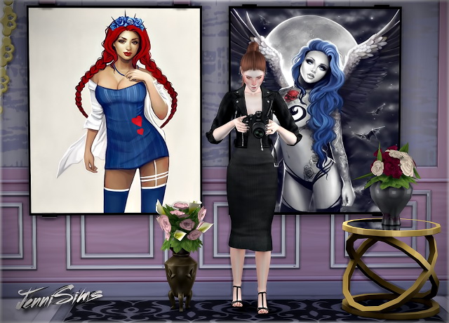 Sims 4 Paintings Night Creatures (10designs) at Jenni Sims