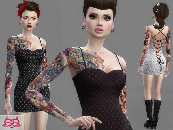 Sims 4 Mini dress 3 by Colores Urbanos at TSR