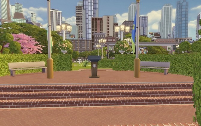 Sims 4 Downtown Park at Via Sims